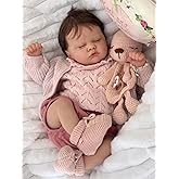 MAIHAO 19-Inch Reborn Baby Dolls Girl Lifelike Baby Dolls Realistic Reborn Doll Girl Soft Body Eyes Closed Newborn Real Life Baby