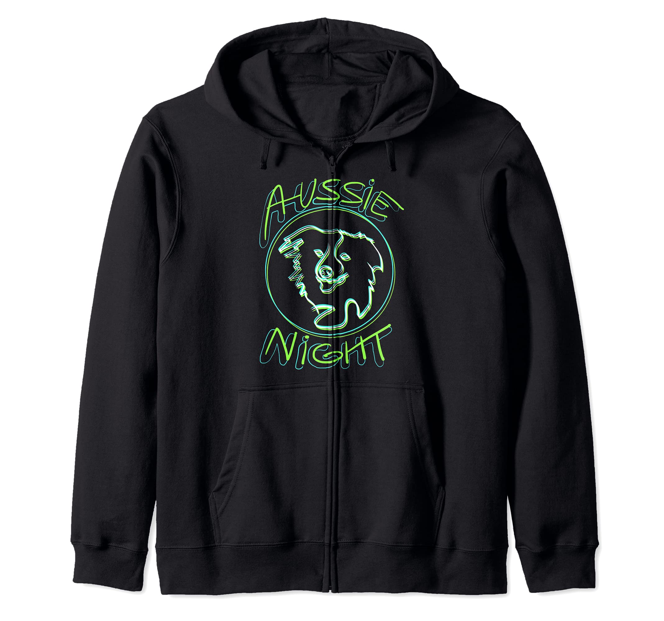 Australian Shepard Dog Aussie Gift Zip Hoodie