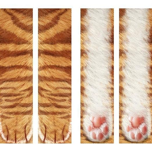 Banbie8409-3D Druck Tierfuß Huf Socken Erwachsene Klaue Digital Simulation Socken Spot