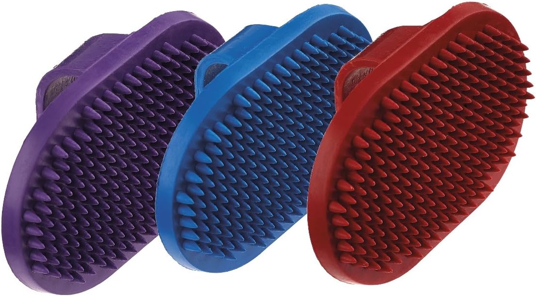 Classic Rubber Oval Palm Brush 130mm (Pack of 6) Amazon.co.uk Pet