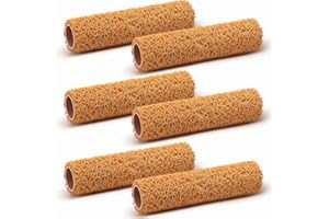 Pasuihcay Popcorn Texture Paint Roller 9 Inch 6Pcs Small for Painting Tools for Wall& Ceiling Home Decoration Improvement