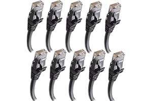 NETORYX Bulk of 20 Pack 6feet Cat 6 Ethernet Cable - Computer LAN Network Cord - Made by high Standard Components for Profess