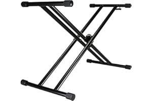 TALENT SOUND & LIGHTING Talent QRKS Quick-Draw Double-X Keyboard Stand with One Hand Trigger Quick Release