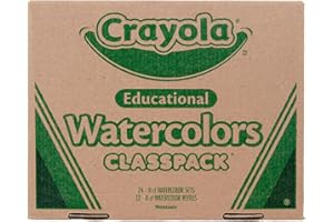 Crayola Watercolors Classpack, Bulk Paint Set For Kids, 24 Trays & 12 Refills, School Supplies
