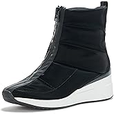 DKNY womens Parla Zip Up Wedge