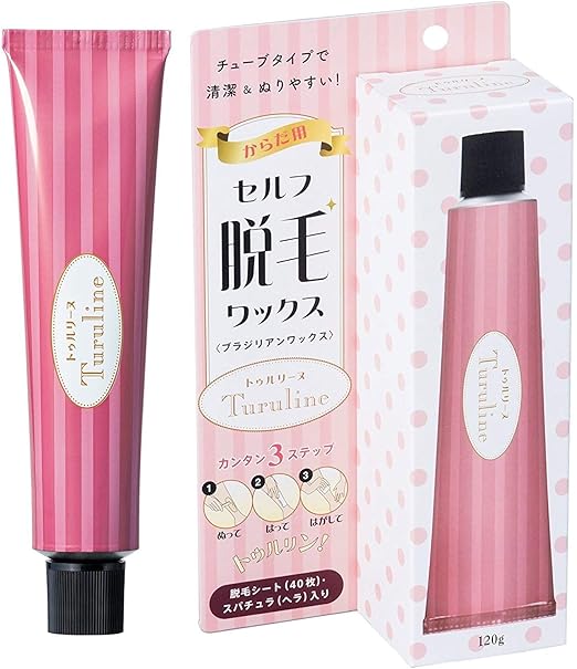 Amazon Co Jp Turuline トゥルリーヌ セルフ 脱毛 ワックス チューブ型 ブラジリアンワックス 天然成分99 以上 脱毛シート スパチュラ セット 1g 約40回分 ビューティー