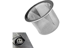 Foelony Windshield Wiper Glass Water Filter, Stainless Steel Anti-Clog Wiper Car Washing Screen Mesh Funnel, Compatible with 