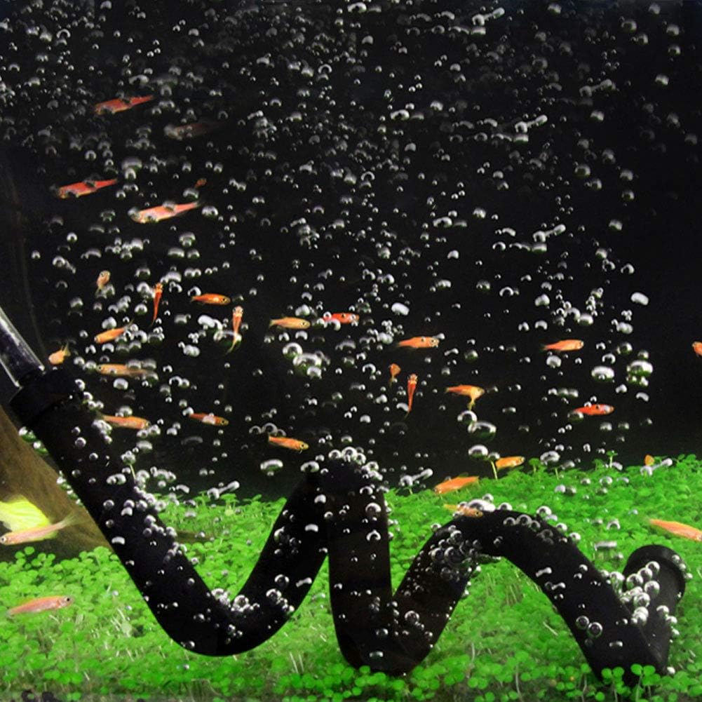 Pssopp Aquarium Air Bubble Bar Plastic Bendable Wall Air Diffuser Fish Tank Air Stone Tube Bubble Release Oxygen Diffuser Bar (120cm Double End) - Image 3