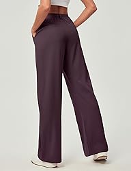 Ewedoos Wide Leg Pants Woman Stretchy Work Dress