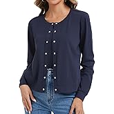 Sosolism Women's Nursing Shirts Cardigan Breastfeeding Tops