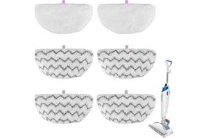 BEILAN Steam Mop Pads for Bissell Powerfresh Steam Cleaner 1940 1806 1544 1440 2075A 2685A 19402 19404 19408 19409 1940A 1940F 1940Q 1940T 1940W - Microfiber Replacement Pad Reusable Washable - 6 Packs