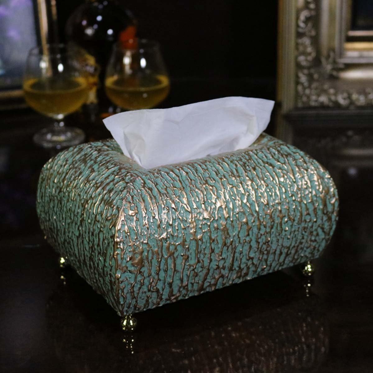 PLYY Wooden Multifunction tissue box Luxury living room storage box Napkin box