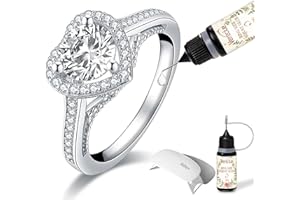 VERECLUE Invisible Ring Size Adjuster, Resizer Guards Glue for Woman and Man Loose Ring, with UV Light