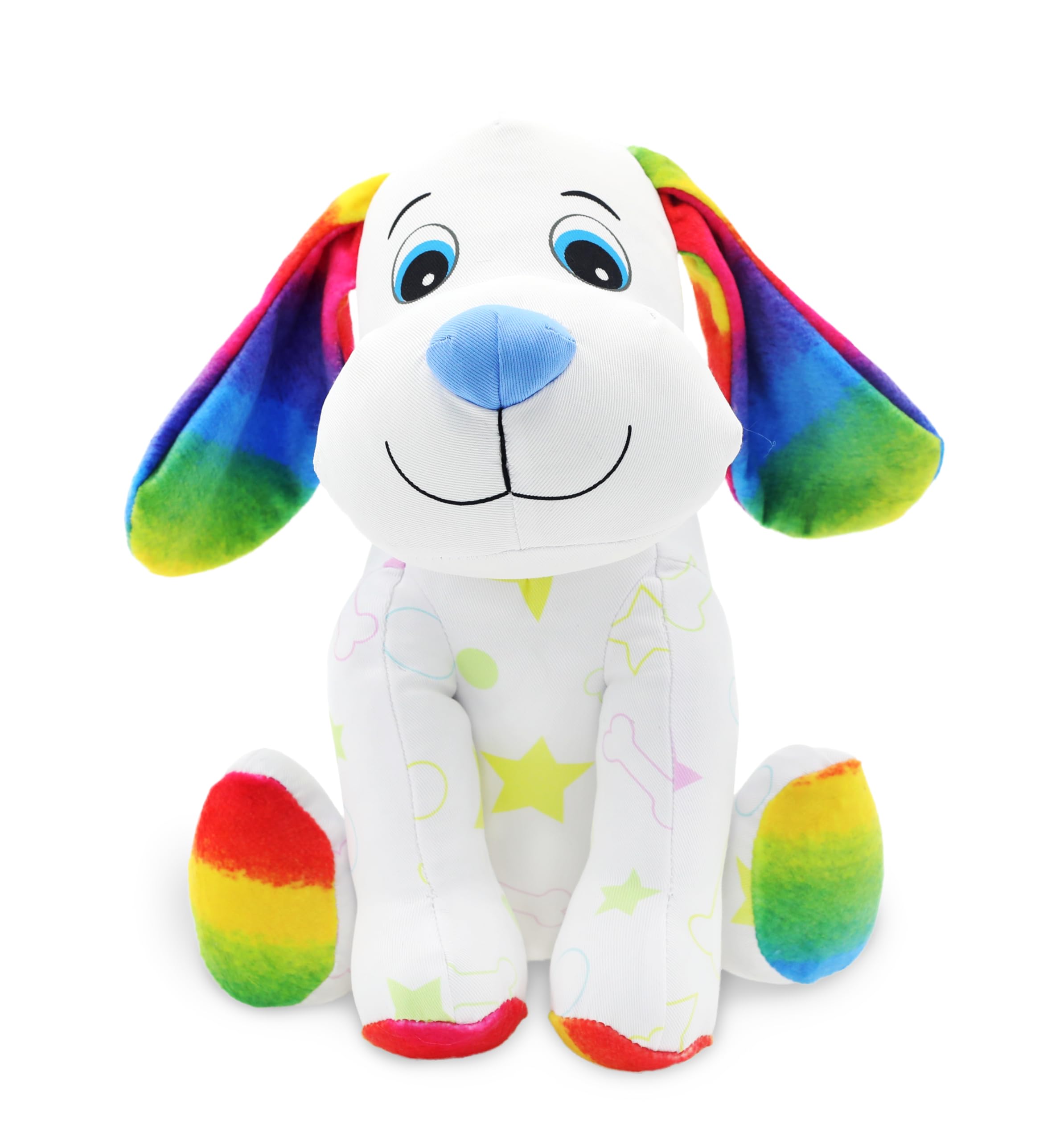 CRAYOLA Colour Me Plush Puppy | Paintable Plush Toy with 3 Felt Tip Pens | Creative Art Activity Set for Kids | Ages 3+