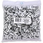 HI-SEAS Grand Slam Aluminum Fishing Line Crimp Sleeves - Bulk 500 Pieces, Durable and Strong Crimps for Monofilament 40lb Test up to 600lb Test for Saltwater Fishing Leaders