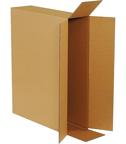 Aviditi 4448 Scatole Di Cartone Alte 121,9 Cm - Confezione Da 25 Tubi Quadrati 10,2x10,2x121,9 Cm In Kraft Ondulato Per Spedizioni