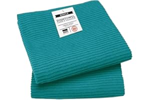 Now Designs Ripple Kitchen Towel, Set of 2, Peacock Green