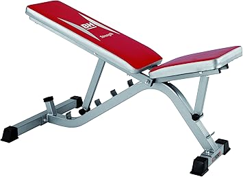 BH Fitness ST5850 Banco multiposición, Unisex Adulto, Gris/Rojo ...