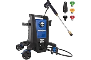 Westinghouse ePX3500 Electric Pressure Washer, 2500 Max PSI 1.76 Max GPM with Anti-Tipping Technology, Onboard Soap Tank, Pro-Style Steel Wand, 5-Nozzle Set, for Cars/Fences/Driveways/Home/Patios