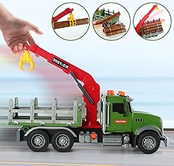 Timber Logging Truck w/ Functional Loading Crane