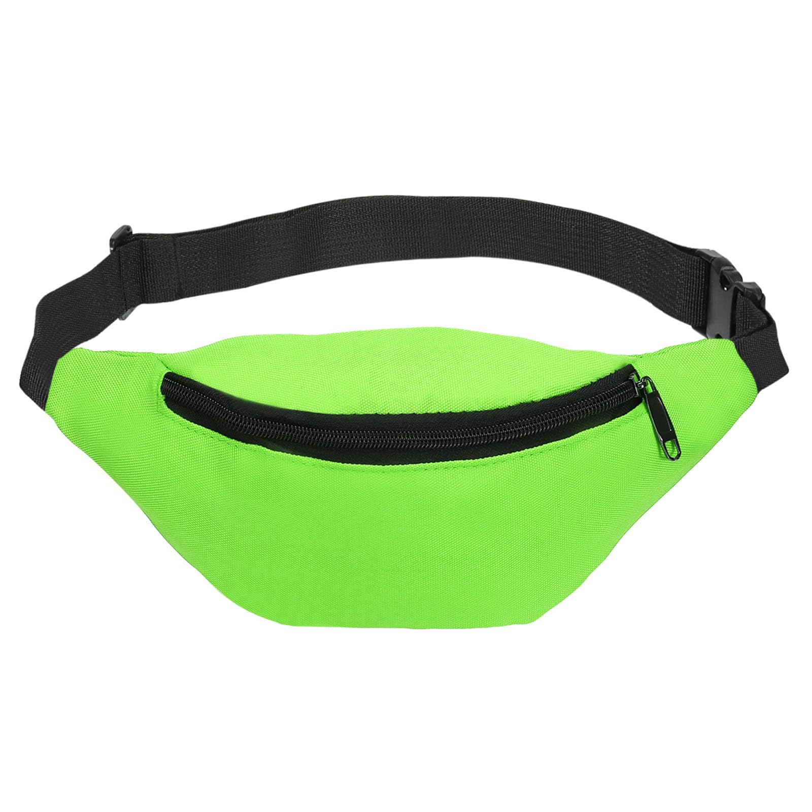 PATIKIL 80s Fanny Pack for Women, Adjustable Waist Bag 90s Fanny Pack for Party, Running, Green