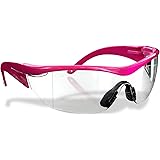 Safety Girl SC-282 Polycarbonate Navigator Safety Glasses, Clear Lens, Pink Frame