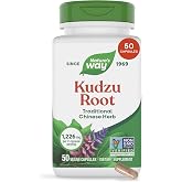 Nature's Way Kudzu Root Capsules, 1,226 mg per Serving, Vegan, 50 ct | Traditional Chinese Herb, Blend of Kudzu Root and Extract, Dietary Supplement, Vegan, Non-GMO Project Verified
