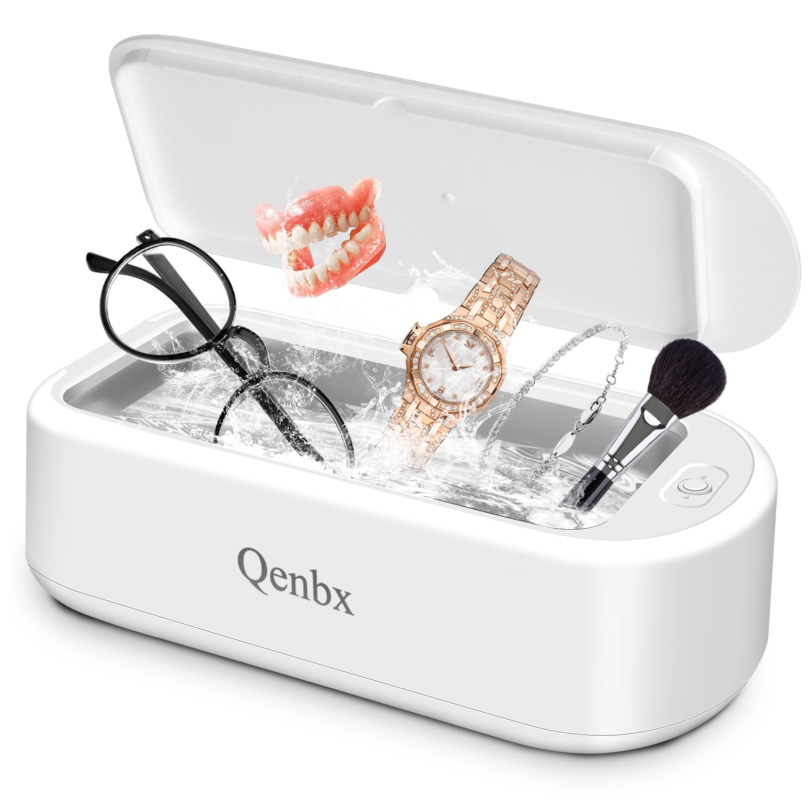 Photo 1 of ?Ultrasonic Jewelry Cleaner Machine, 48kHz Professional Cleaner with Smart Timer & 2 Modes, 22oz ?640ml? Portable for Necklaces, Earrings, Jewelry, Retainers, Rings, Watches, Dentures, Glasses