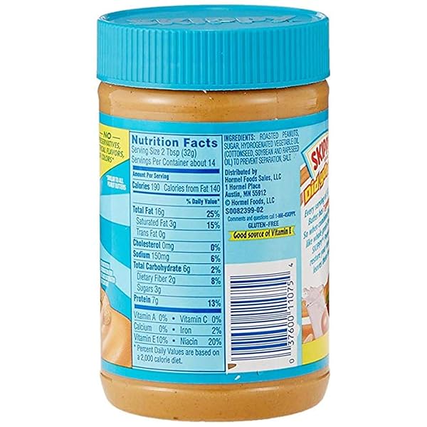 SKIPPY PEANUT BUTTER, CREAMY, 16.3 OZ