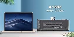 AN·GWEL A1286 A1382 Laptop Battery for MacBook Pro