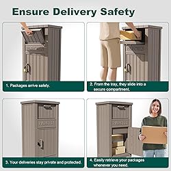 MAIUSCOLI Package Delivery Box for Outside, Large