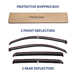 in-Channel Window Visors Rain Guards for 2016-2023