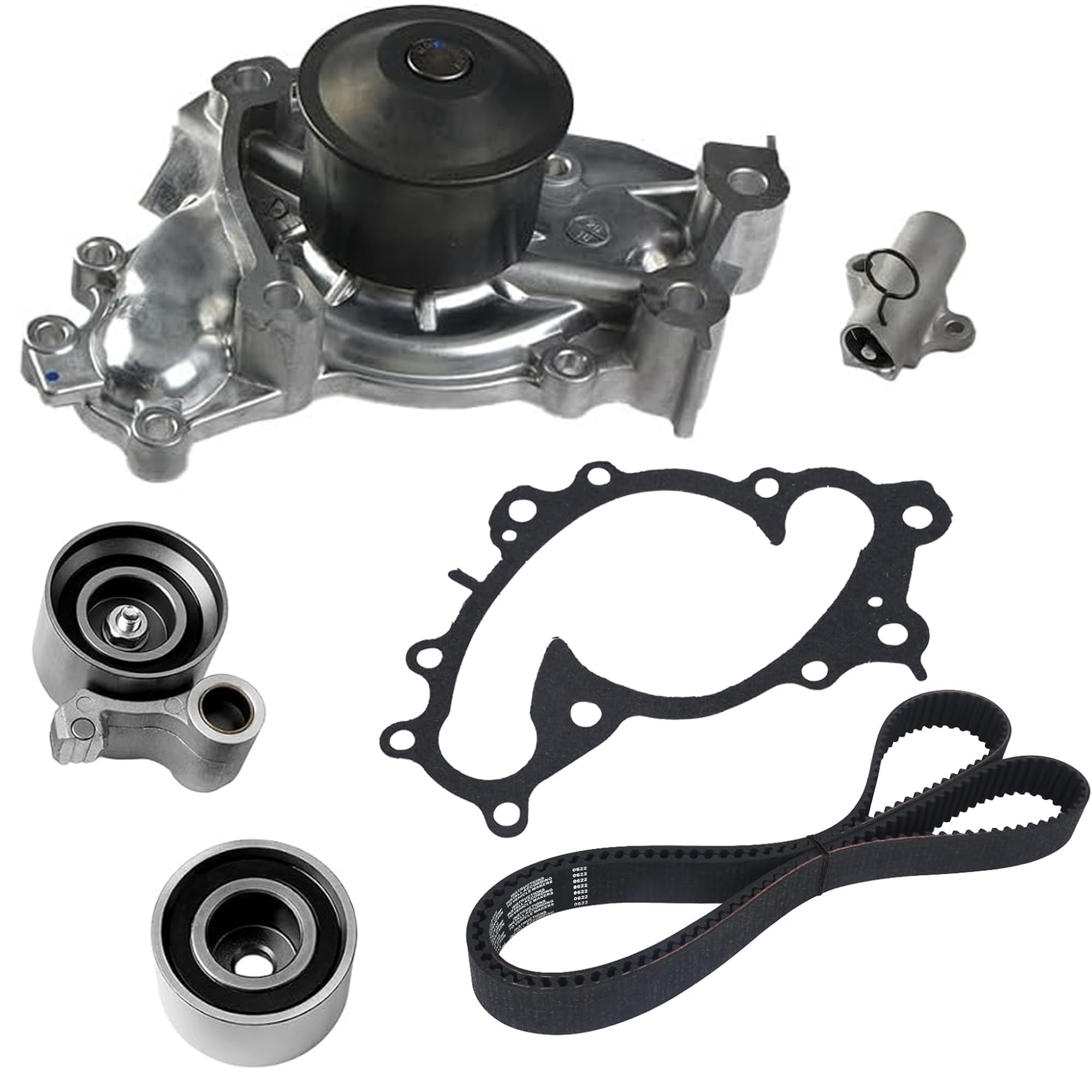 Photo 1 of YIDEZU Engine Timing Belt Kit with Water Pump Compatible with Toyota Camry Highlander Sienna Solara 3.0L for 1MZFE & 3.3L 3MZFE V6 Engines 2001-2010 TKT-026