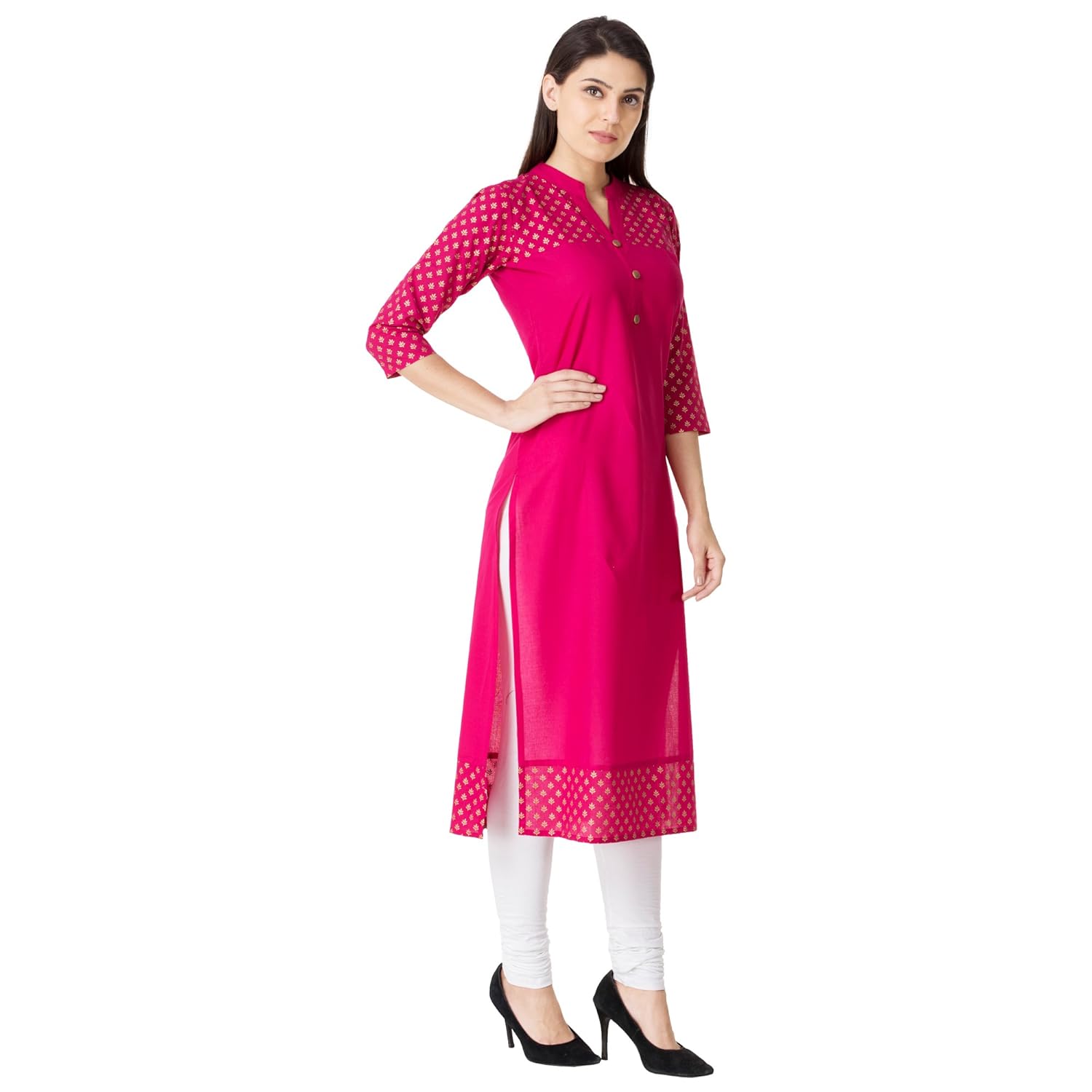 m&d women's cotton kurta