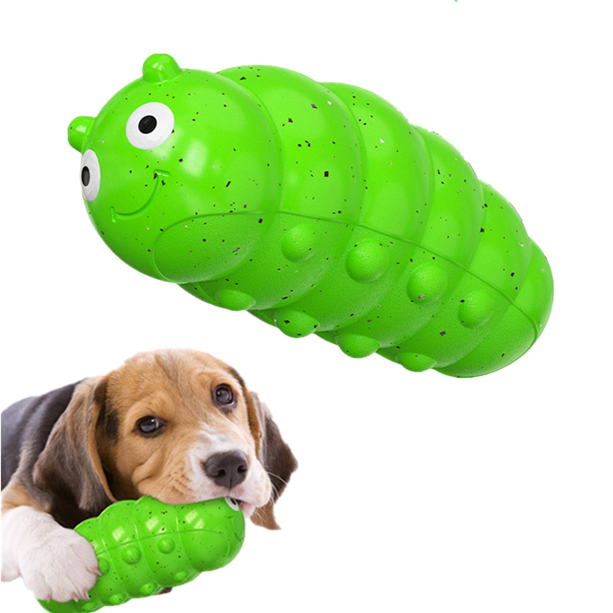 clover Indestructible Dog Toys, Dog Chew Toy for Aggressive Chewers, Teeth Care Natural Rubber Dog Toy for Medium/Large Dogs Chewing and Chasing Natural Rubber Dogs Toy