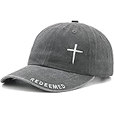 Cross Jesus Hat with Gifts Box, Embroidered Religious Baseball Cap, Christian Gifts for Men Women