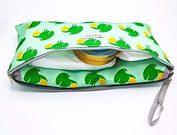 Wickelunterlage für unterwegs mit Windeltasche - wasserdichte, abwaschbare Wickeltasche mit faltbarer Wickelauflage, weich ge