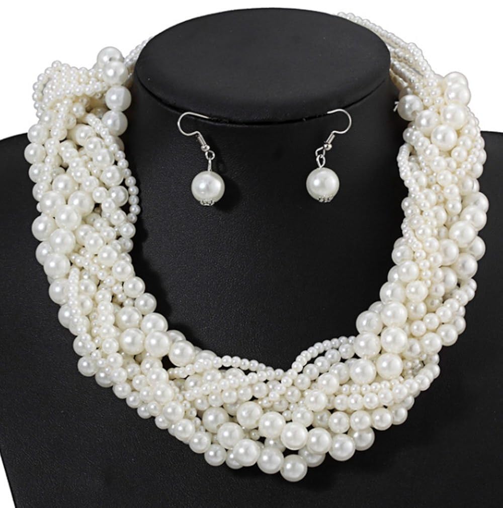 New 1940s Costume Jewelry Necklaces, Earrings, Pins