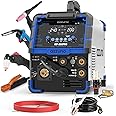 AZZUNO Plasma Cutter Welder Combo 200A, Gas MIG/PULSE MIG/MAG/Flux Gasless MIG/HF TIG/Stick/CUT/SPOT MIG 8 in 1 Multiprocess Welder Machine, 110/220V Dual Voltage Aluminum Welding Machine
