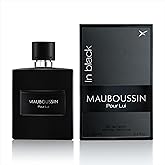 Mauboussin - Pour Lui In Black 100ml (3.3 Fl Oz) - Eau de Parfum for Men - Woody & Oriental Scents