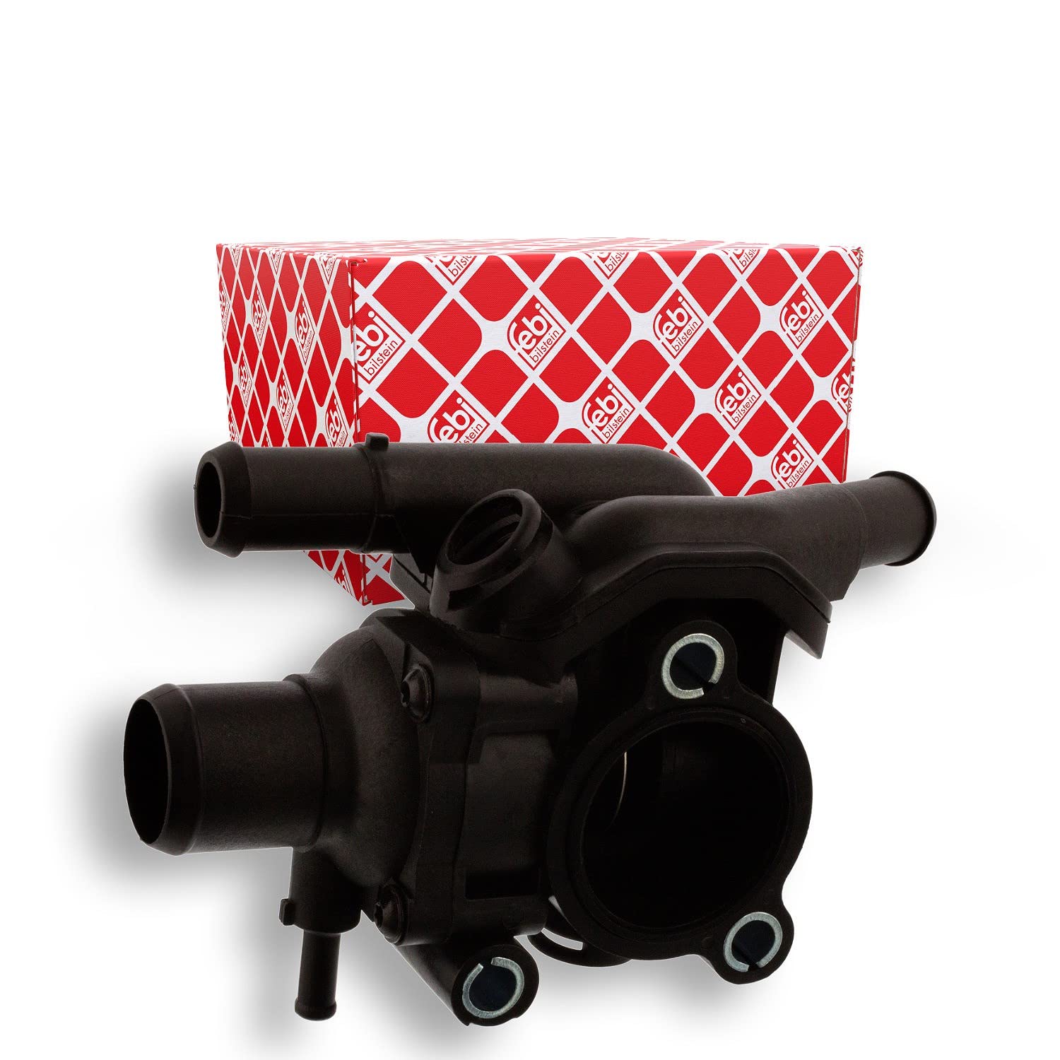 febi bilstein 45220 Coolant Flange with thermostat and seal, pack of one