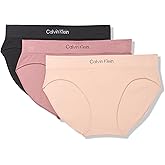 Calvin Klein womens Seamless Rib Brief, 3 Pack