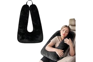 Atablyn Kids Neck Pillow for Travel Provides Double Support to The Head and Neck in Any Sleeping Position on Flights, Car, and at Home, Comfortable Airplane Travel Pillow