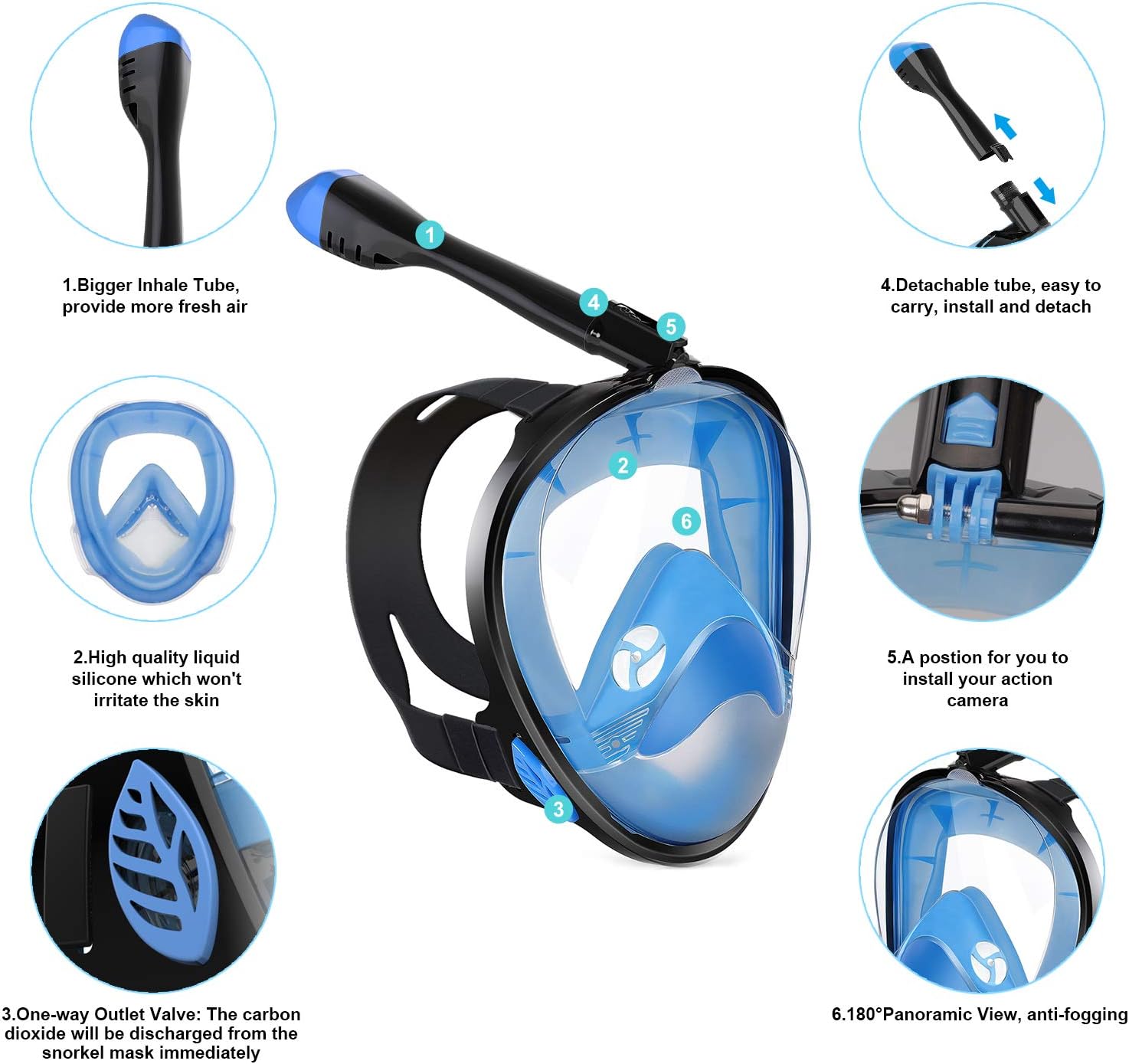 Download Amazon Com Tinmiu Full Face Snorkel Mask The Most Efficient Upgraded Safety Breathing System Snorkeling Mask With Detachable Camera Mount 180 Degree Panoramic View Dry Top Anti Fogging Anti Leak Sports Outdoors PSD Mockup Templates