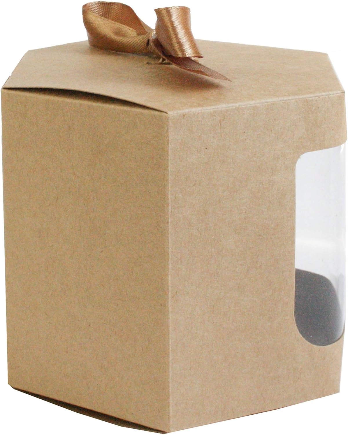 Emartbuy Strong Paper Stand Up Hexagon Gift Bag, 10 cm x 10 cm x 12 cm - Image 4