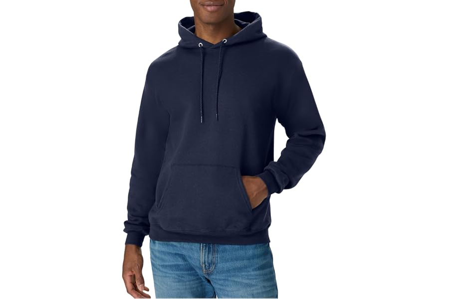 Hanes Men's Hoodie - EcoSmart Fleece Hooded Sweatshirt for Men & Women - Midweight Fleece - Big & Tall Available