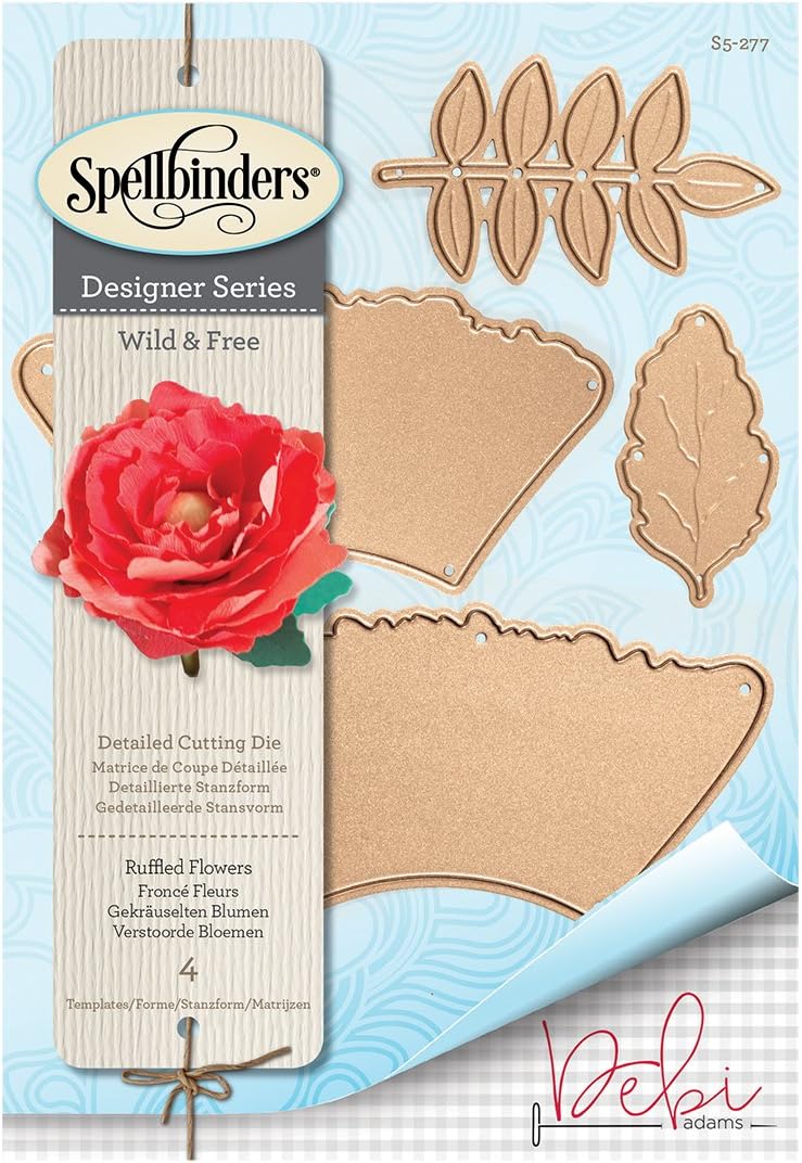 Spellbinders Shapeabilities Ruffled Flowers Die, Brown, 22.1 x 14 x 0.2 cm - Image 4