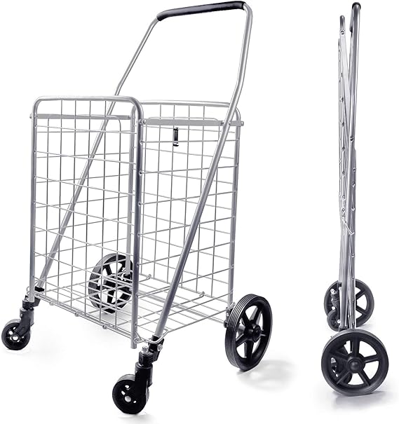 ovela foldable shopping cart trolley