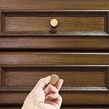 LJHOME Brass Round Cabinet Knobs 4 Pcs Gold Single Hole Handles with Screws view 5