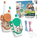 COUOMOXA Walkie Talkies Electronic for Kids: 2 Pack 2000FT Long Range Coverage - Outdoor Toys for Kids Age 3-12 Camping Hiking Backyard Trips - Birthday Gift for Boys Girls